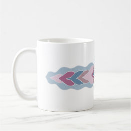 Tasse à café à motif folklorique pastel