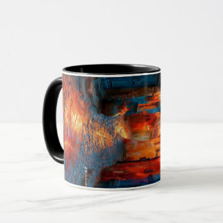 Tasse à café à motif gribouillis coloré | Dessin a