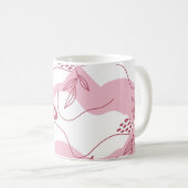 Tasse à café à motif minimaliste (Devant droit)