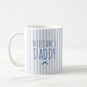 Tasse à café à motif rayures avec noeud papillon e