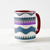 Tasse à café à motif zigzag (Devant droit)