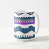 Tasse à café à motif zigzag bohème (Devant droit)
