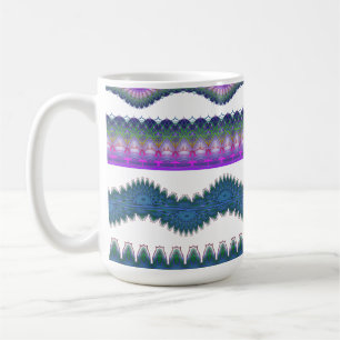 Tasse à café à motif zigzag bohème