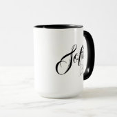 Tasse à café à nom personnalisé (Devant droit)