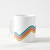 Tasse à café à rayures colorées (Devant gauche)