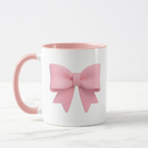 Tasse à café à ruban rose 🎀