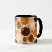 Tasse à café à texture de galet – Style neutre mod (Devant droit)