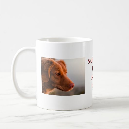 Tasse à café à thème chien (Gauche)