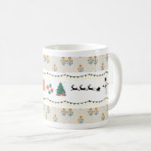 Tasse à café à thème de Noël, (Devant droit)