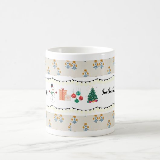 Tasse à café à thème de Noël, (Centre)