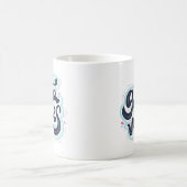 Tasse à café à typographie rétro Good Vibes (Centre)