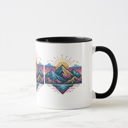 Tasse à café à vague abstraite pour les amateurs d (Droite)