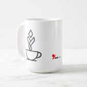 Tasse à café à vapeur géométrique | D d'art en lig (Devant gauche)