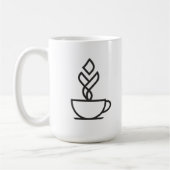 Tasse à café à vapeur géométrique | D d'art en lig (Gauche)