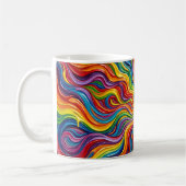 Tasse à café abstraite avec explosion de rayons de (Gauche)