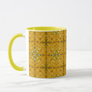Tasse à café abstraite dorée