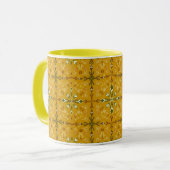 Tasse à café abstraite dorée (Devant gauche)