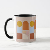 Tasse à café abstraite géométrique moderne (Gauche)