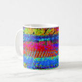 Tasse à café abstraite "Massive Capital V2" (Devant gauche)