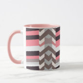 Tasse à café abstraite rose (Gauche)