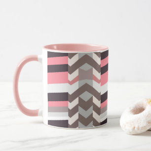 Tasse à café abstraite rose