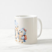 Tasse à café accent oiseau bleu mignon (Devant droit)
