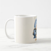 Tasse à café accent oiseau bleu mignon (Gauche)