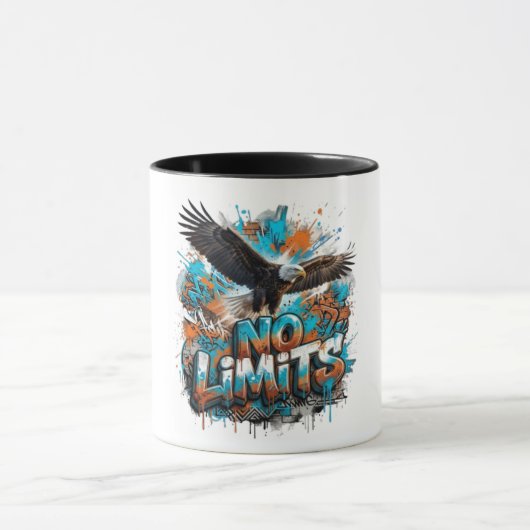 Tasse à café Aigle sans limites | Faune motivation (Centre)