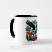 Tasse à café Aigle sans limites | Faune motivation (Devant gauche)