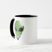 Tasse à café alien verte (Devant gauche)