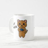 Tasse à café amateur de CHAT (Devant gauche)