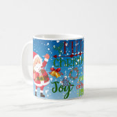 Tasse à café ambiance joyeuse de Noël arbre (Devant gauche)