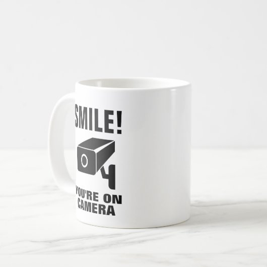 Tasse à café amusante - Smile vous êtes devant la  (Devant gauche)