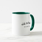 Tasse à café analogique Old School (Devant droit)