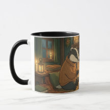 Tasse à café Animaux de feu de camp Bois Cosy