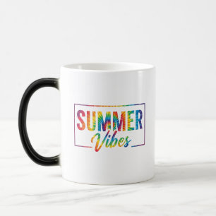 Tasse à café arc-en-ciel Tie-Dye Vibes D'ÉTÉ Gras
