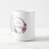 Tasse à café 'Arrête-toi et connais' (Devant gauche)