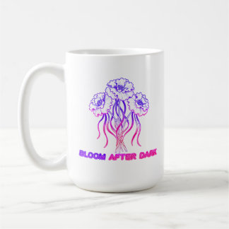 Tasse à café artistique - Fleurs rose néon