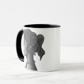 Tasse à café artistique Muse céleste (Devant gauche)