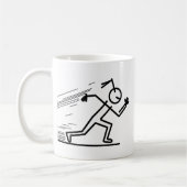 tasse à café,athlète de sprint (Gauche)