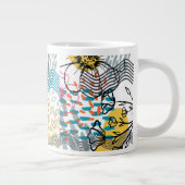Tasse à café au design de fleurs abstraites (Droite)