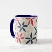 Tasse à café au design floral (Devant gauche)