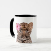 Tasse à café au léopard mignon (Devant gauche)