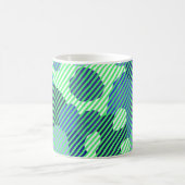 Tasse à café aux tons verts motifs géométriques (Centre)