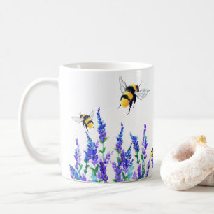 Tasse à café avec abeilles