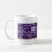 Tasse à café avec ancien timbre-poste (Gauche)