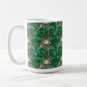 tasse à café avec axolotl festif