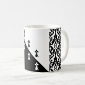 Tasse à café avec badge de la population de la bar (Devant droit)