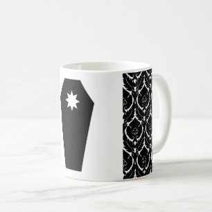 Tasse à café avec badge de la population de la bar