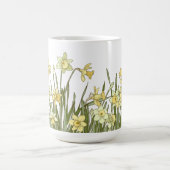 Tasse à café avec bordure florale de jonquilles ja (Centre)